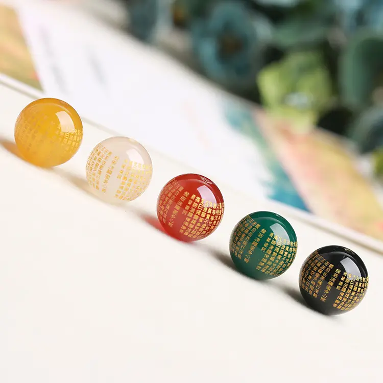 Agate Heart Sutra Beads for Jewelry DIY Wholesale - Image 9