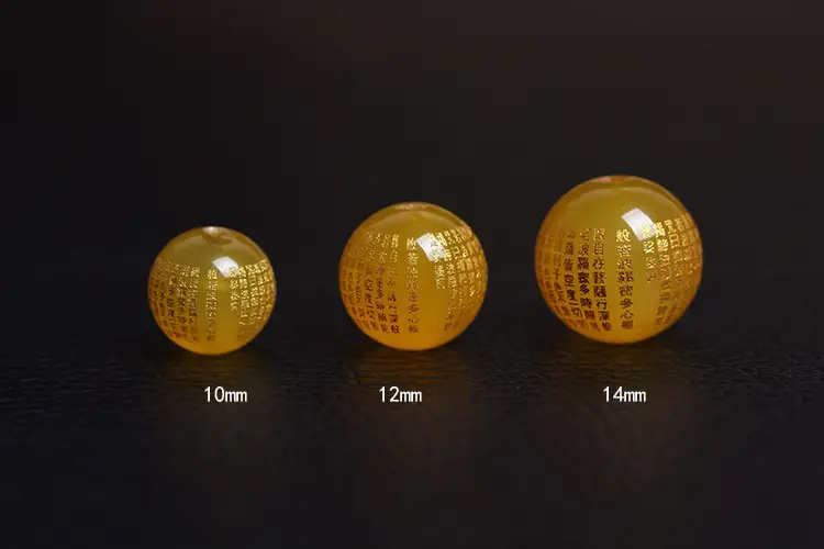 Agate Heart Sutra Beads for Jewelry DIY Wholesale - Image 5