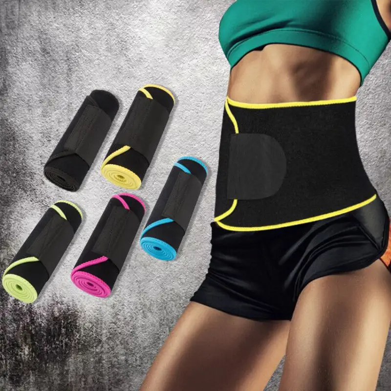 Cross-Border Fitness Belt Black Yellow Waist Support Sports Belt