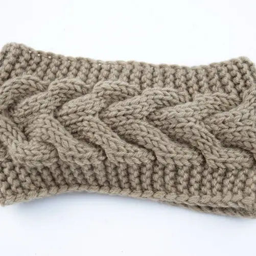 Blue Knitted Twist Bow Woolen Headband for Women - Image 19