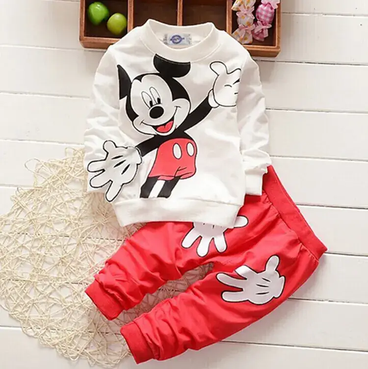 Mickey Mouse Boys & Girls Cotton Suit 2025 - Image 3