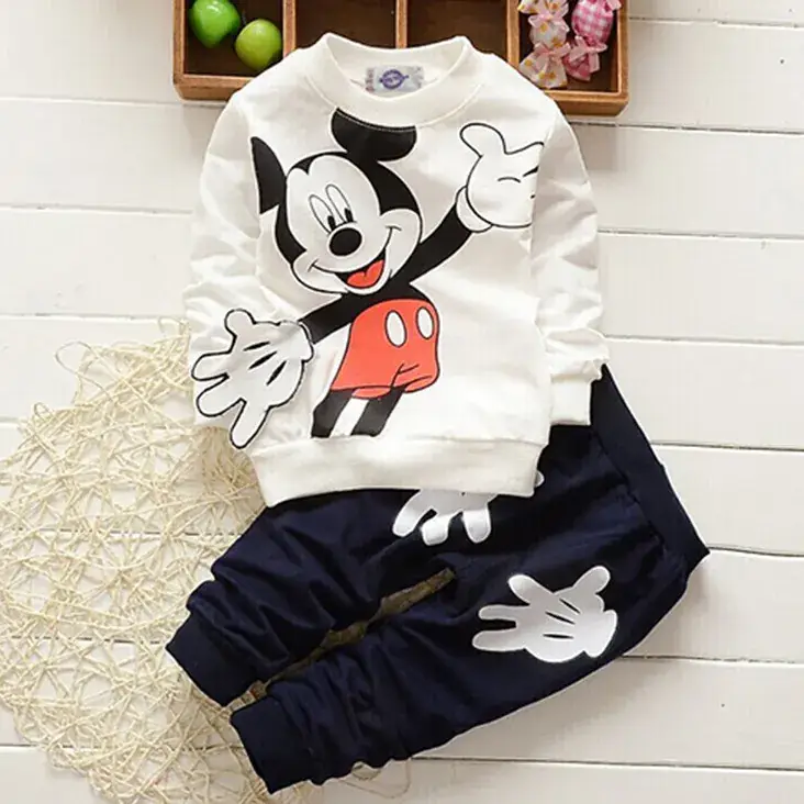 Mickey Mouse Boys & Girls Cotton Suit 2025 - Image 4
