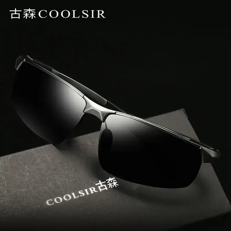 Men Polarized Sunglasses Blue Mirror Aluminum Magnesium Sports Riding - Image 11
