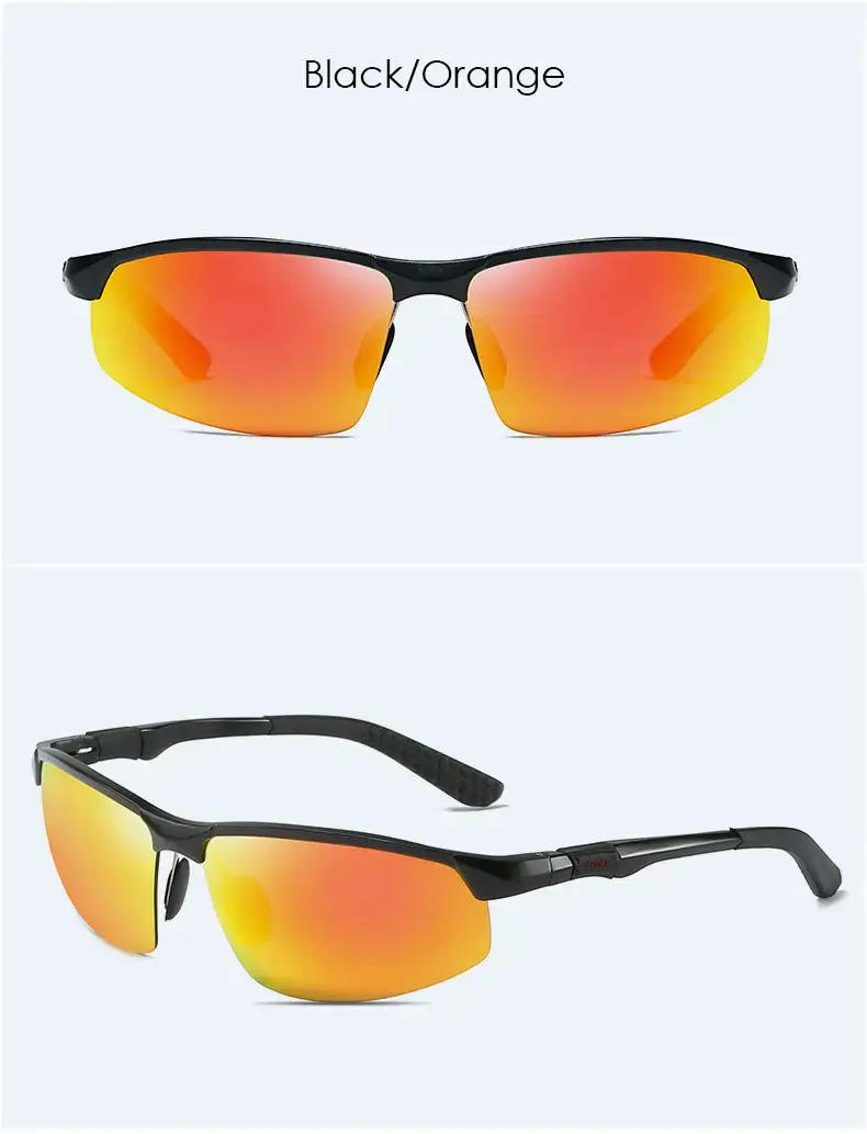 Men Polarized Sunglasses Blue Mirror Aluminum Magnesium Sports Riding — feature 16