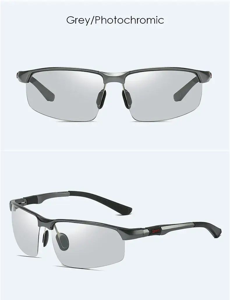 Men Polarized Sunglasses Blue Mirror Aluminum Magnesium Sports Riding — feature 18
