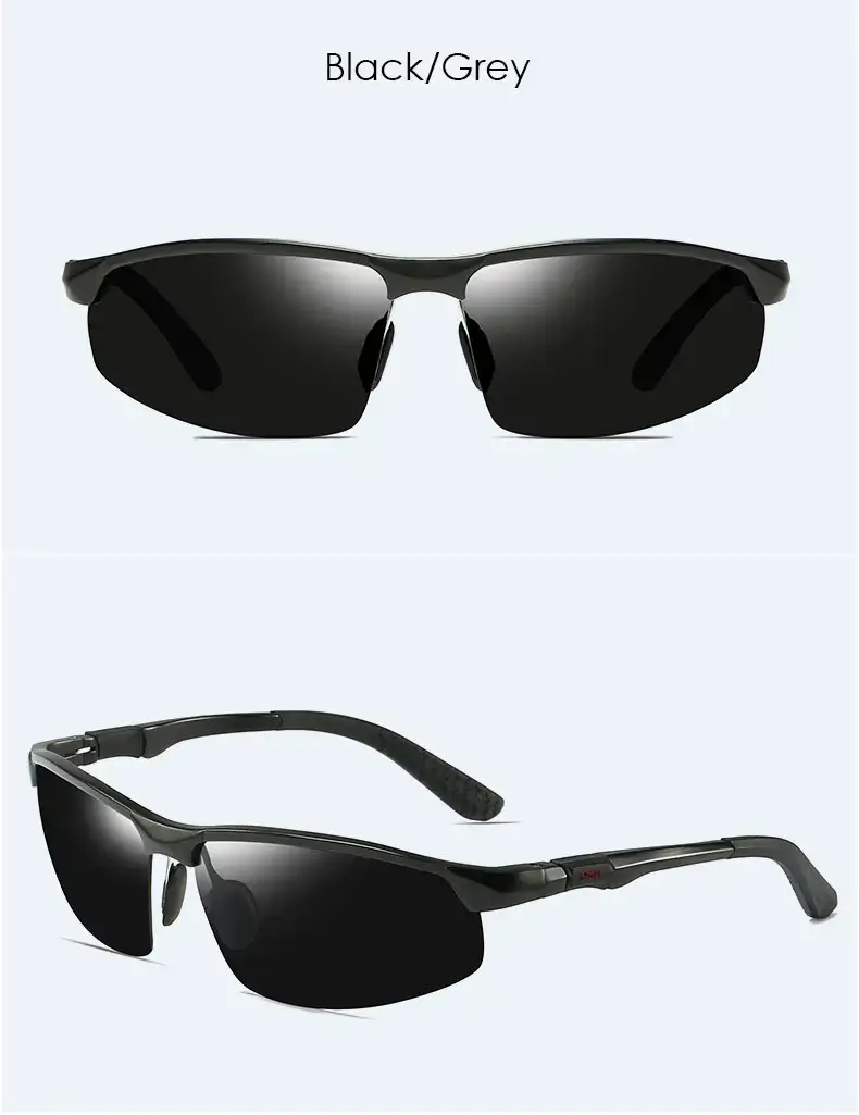 Men Polarized Sunglasses Blue Mirror Aluminum Magnesium Sports Riding — feature 9
