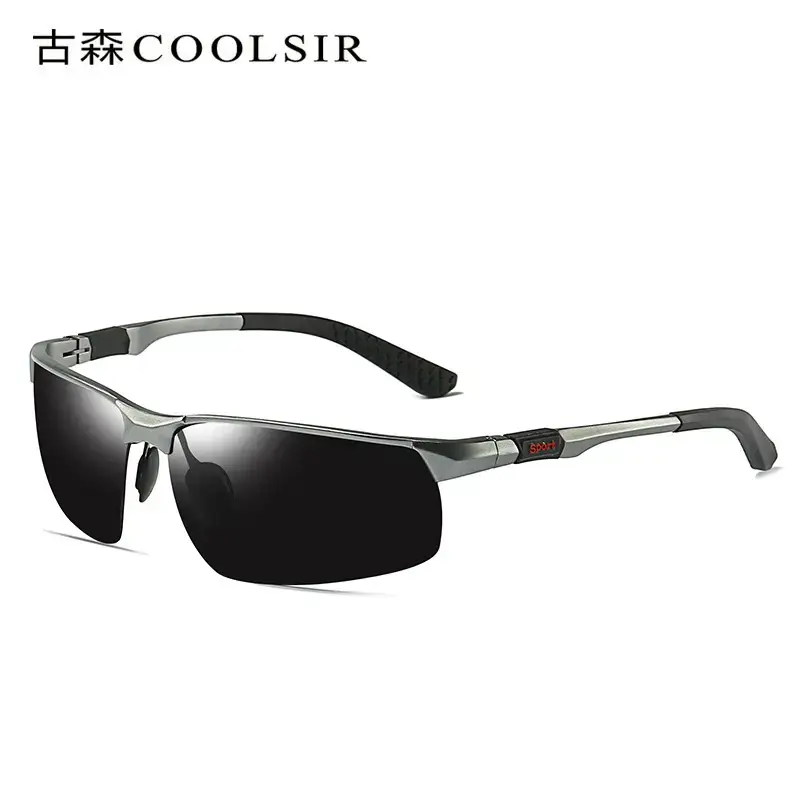 Men Polarized Sunglasses Blue Mirror Aluminum Magnesium Sports Riding - Image 2
