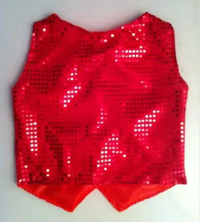 Black Sequin Patch Vest for Girls — feature 22