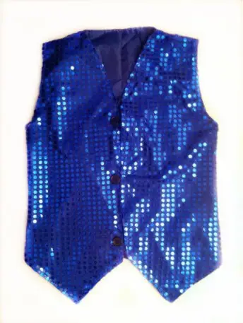 Black Sequin Patch Vest for Girls — feature 23