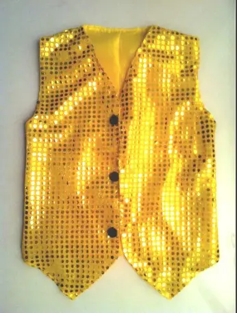 Black Sequin Patch Vest for Girls — feature 32
