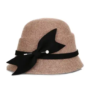 Ladies Felt Bow Hat Autumn Winter Pure Wool — feature 15