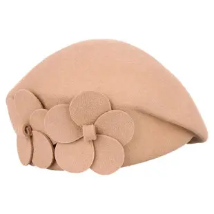Ladies Felt Bow Hat Autumn Winter Pure Wool — feature 23