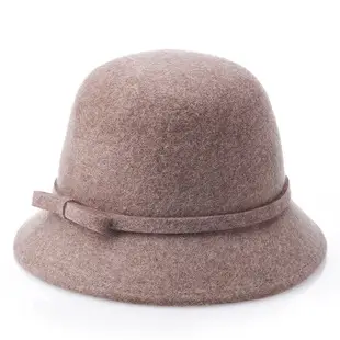 Ladies Felt Bow Hat Autumn Winter Pure Wool — feature 5