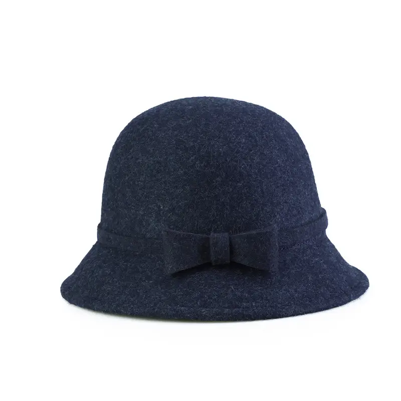 Ladies Felt Bow Hat Autumn Winter Pure Wool - Image 17