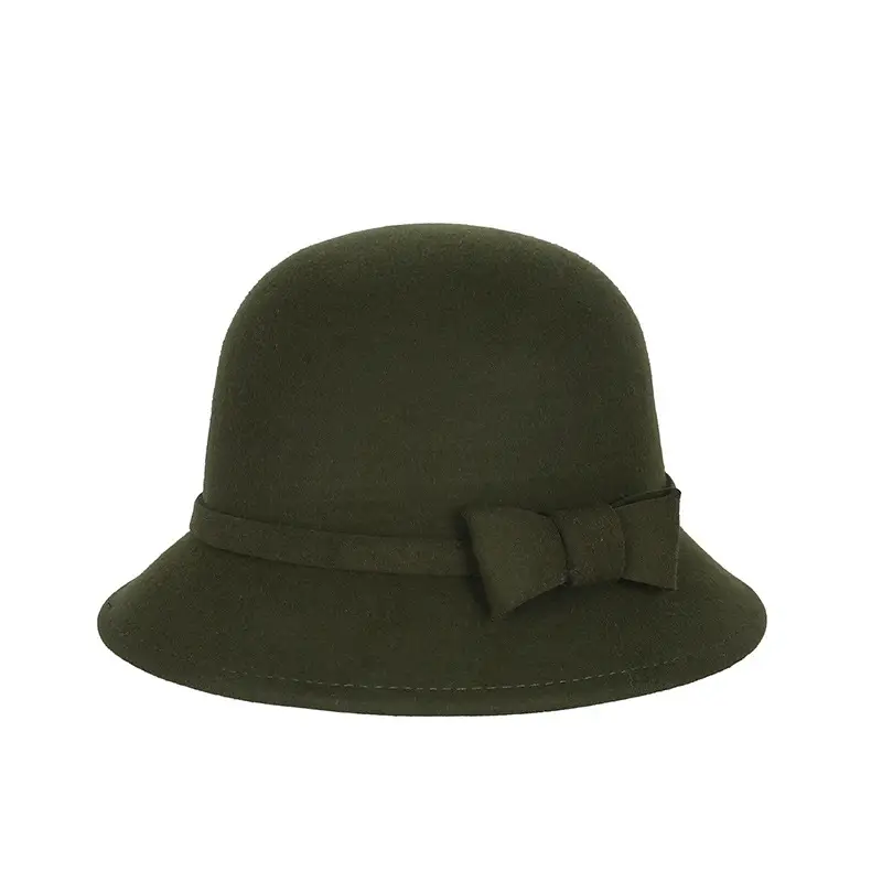 Ladies Felt Bow Hat Autumn Winter Pure Wool - Image 20