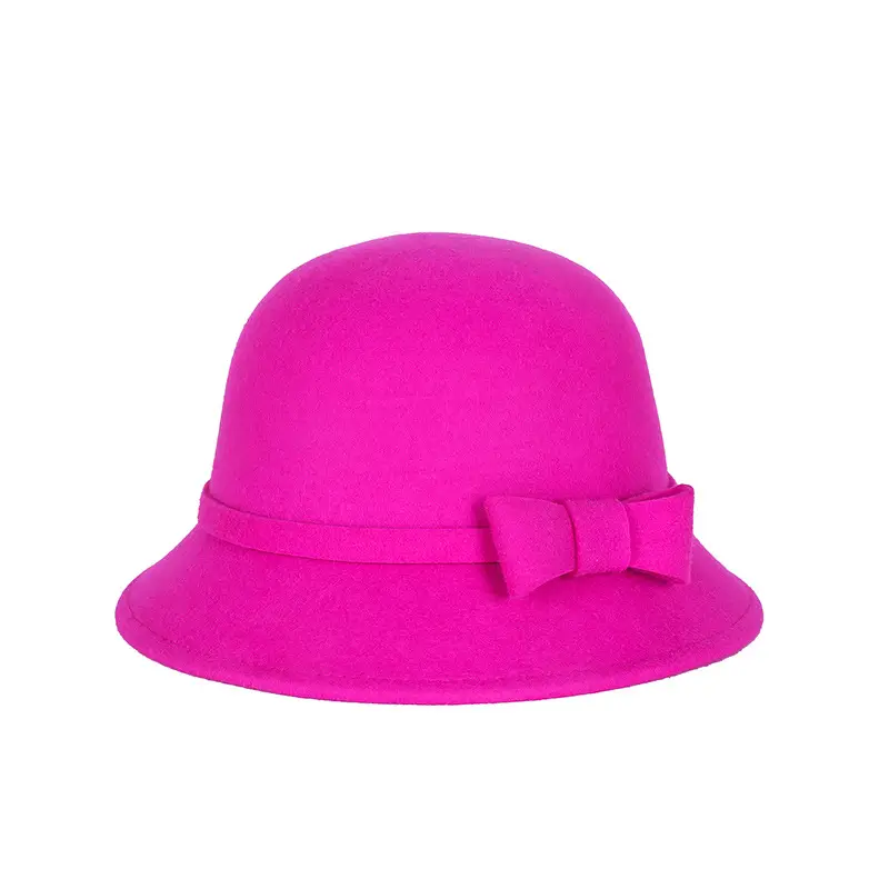 Ladies Felt Bow Hat Autumn Winter Pure Wool - Image 21