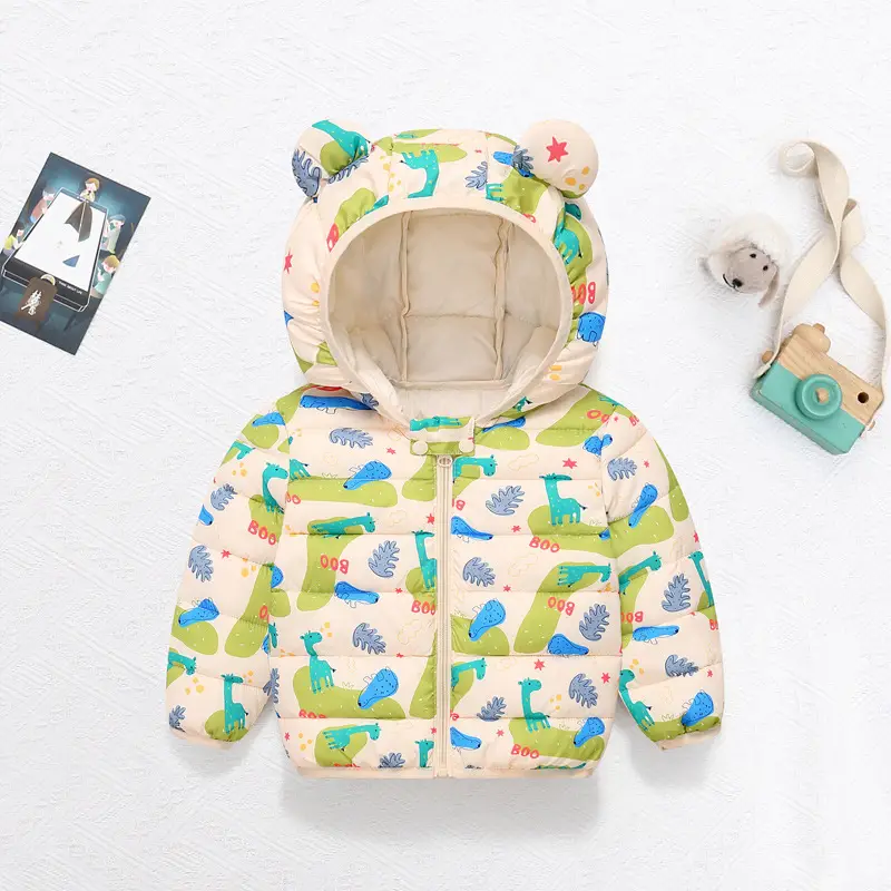 Korean Style Cartoon Hooded Puffer Jacket for Kids 2025 — feature 33
