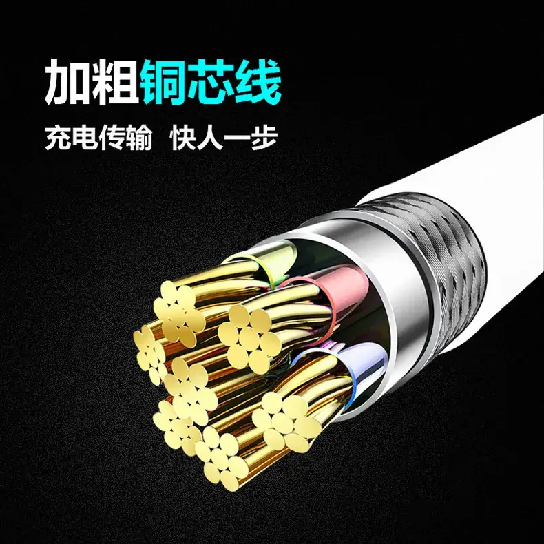 3-in-1 Fast Charging Cable 6A Android Apple Type-C — feature 43