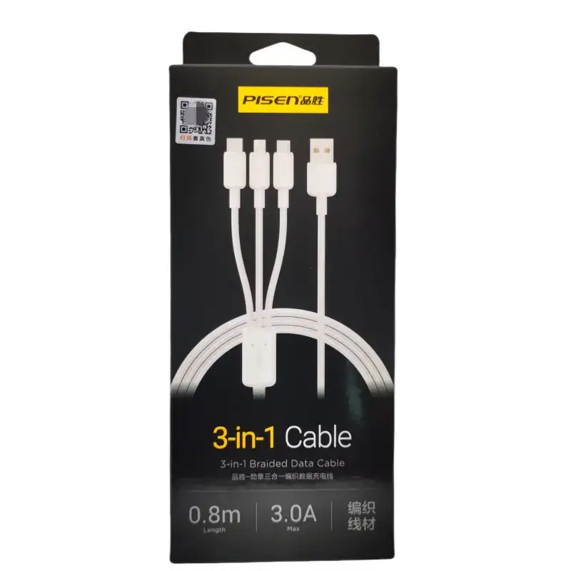3-in-1 Fast Charging Cable 6A Android Apple Type-C - Image 11