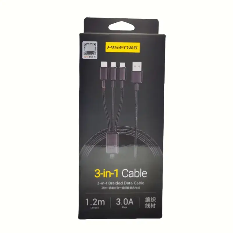 3-in-1 Fast Charging Cable 6A Android Apple Type-C - Image 12