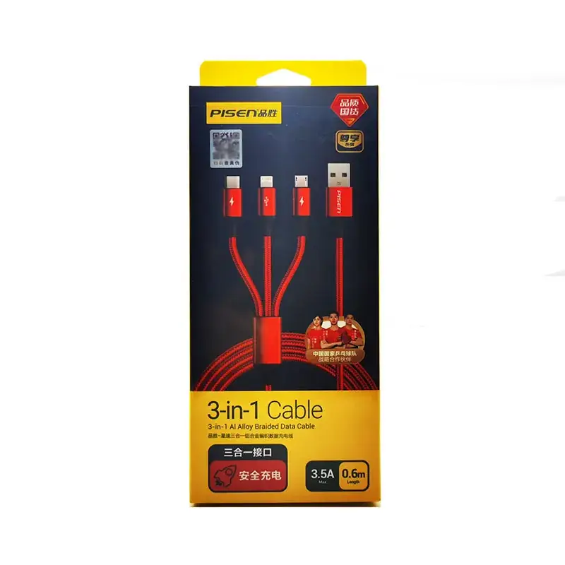 3-in-1 Fast Charging Cable 6A Android Apple Type-C - Image 14