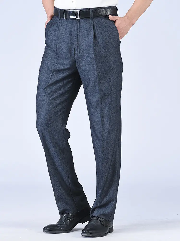 Men's Deep Crotch Thin Pants Blue High Waist - Image 21