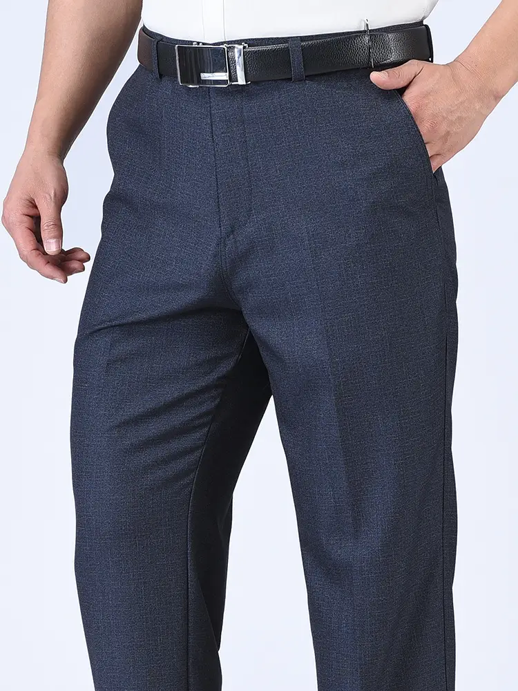 Men's Deep Crotch Thin Pants Blue High Waist - Image 24