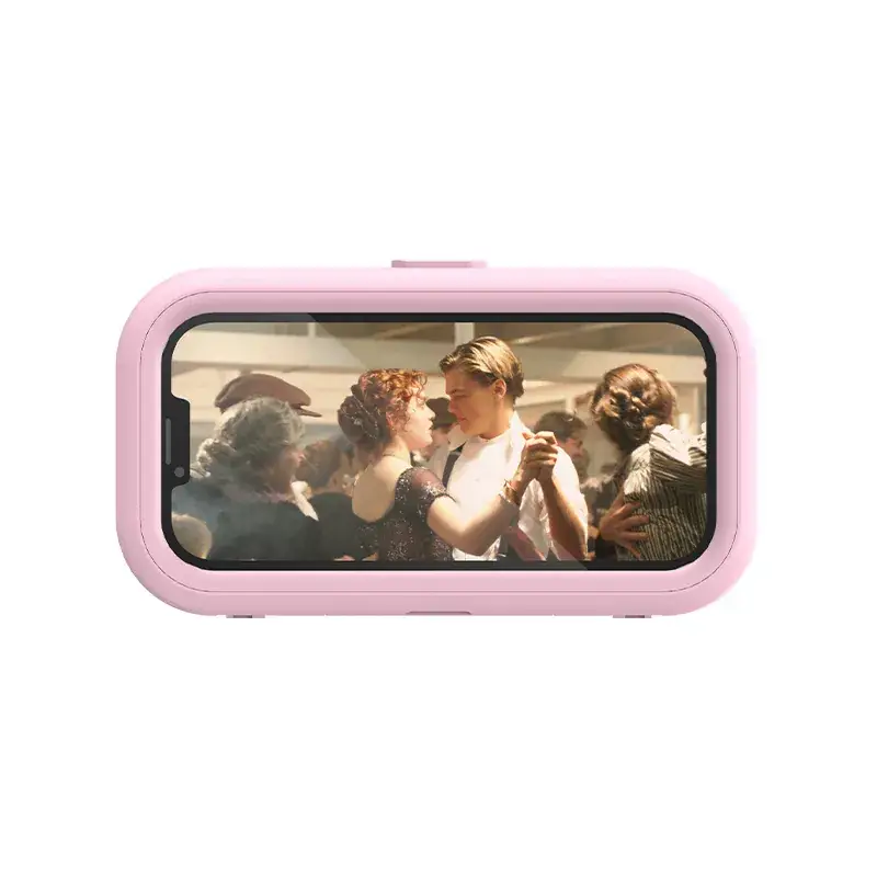 Pink Waterproof Mobile Phone Holder for Bathroom & Kitchen - Image 2