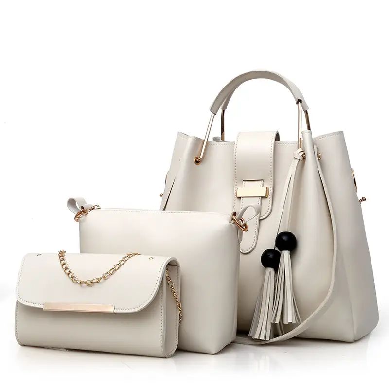 White 2-Piece Handbag Set for Women 2023 - Image 6