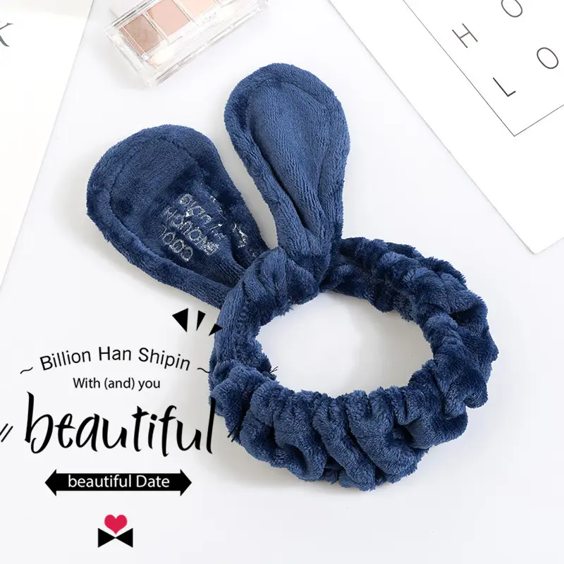 Rabbit Ears Hair Band for Women Wash Face Headband Makeup Mask Yoga Hair Band - Image 5