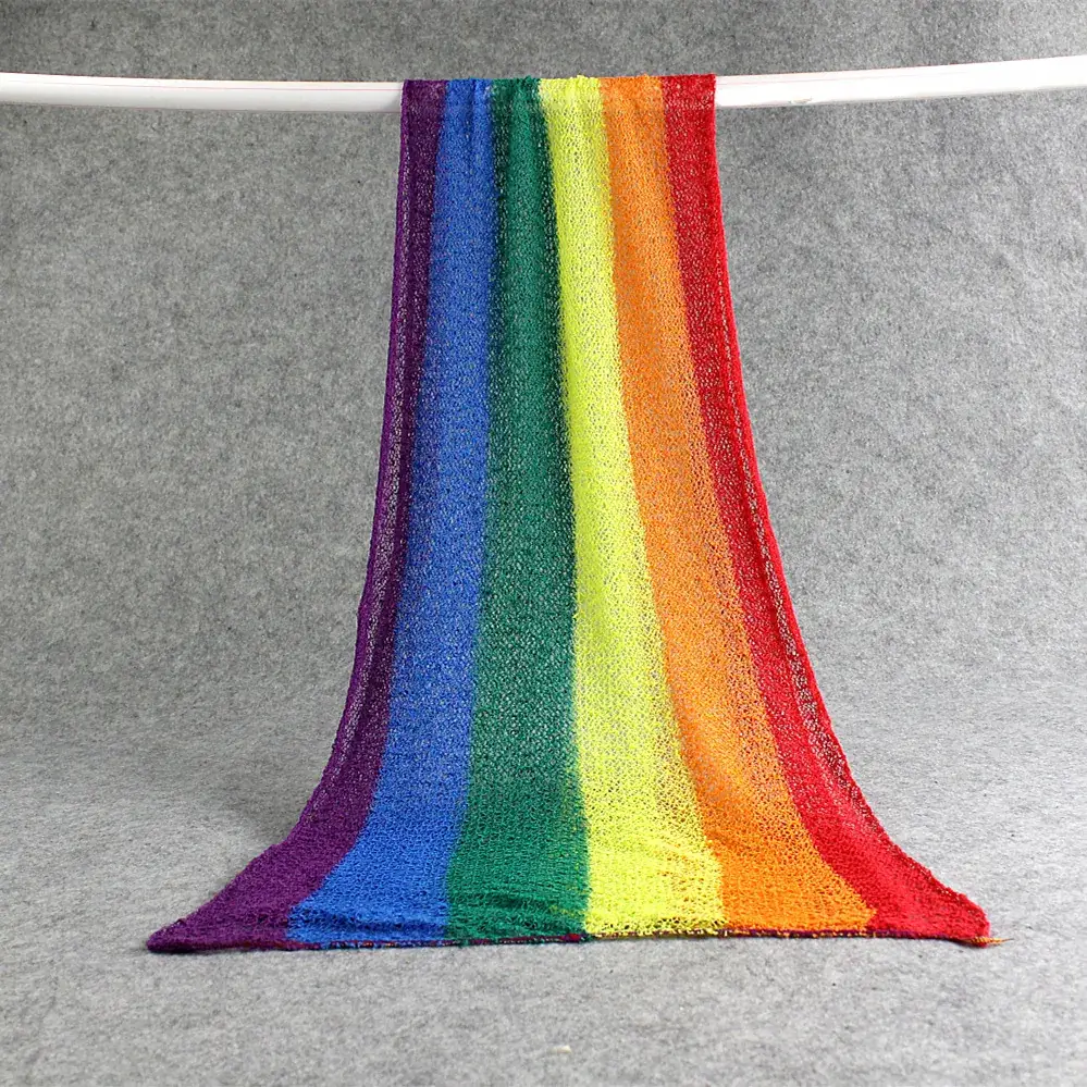 Rainbow Elastic Wrap for Newborn Photo Props - Image 5