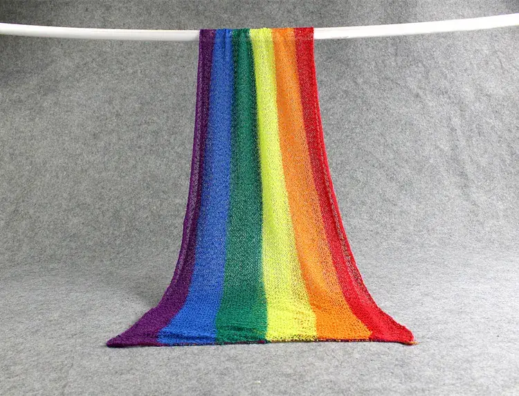 Rainbow Elastic Wrap for Newborn Photo Props — feature 5