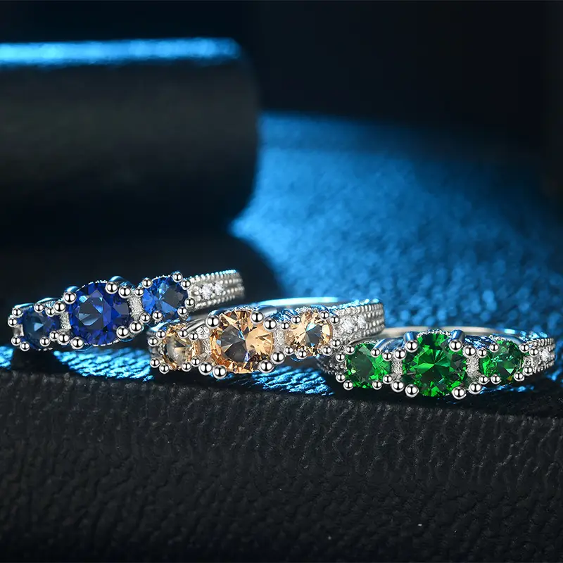 White Snowflake Zircon Ring for Women's Jewelry Gift - Image 11