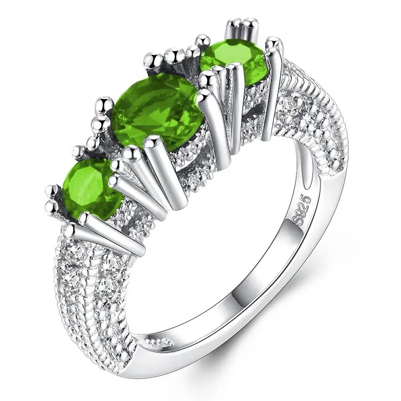 White Snowflake Zircon Ring for Women's Jewelry Gift - Image 4