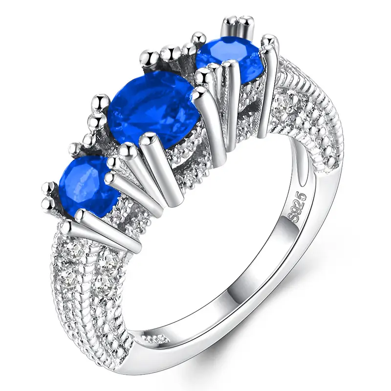 White Snowflake Zircon Ring for Women's Jewelry Gift - Image 6
