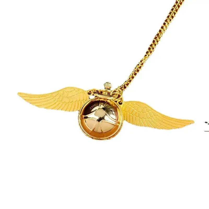 Golden Wings Pocket Watch Necklace for Men - Image 9