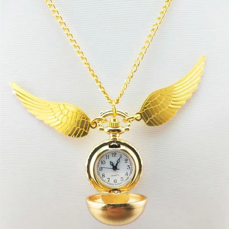 Golden Wings Pocket Watch Necklace for Men - Image 11