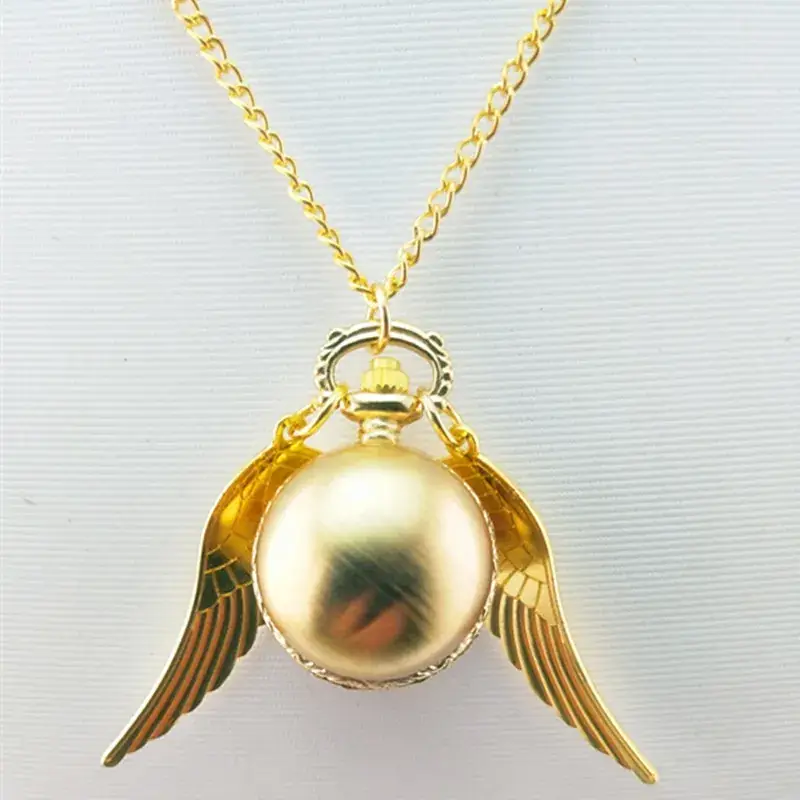 Golden Wings Pocket Watch Necklace for Men - Image 3