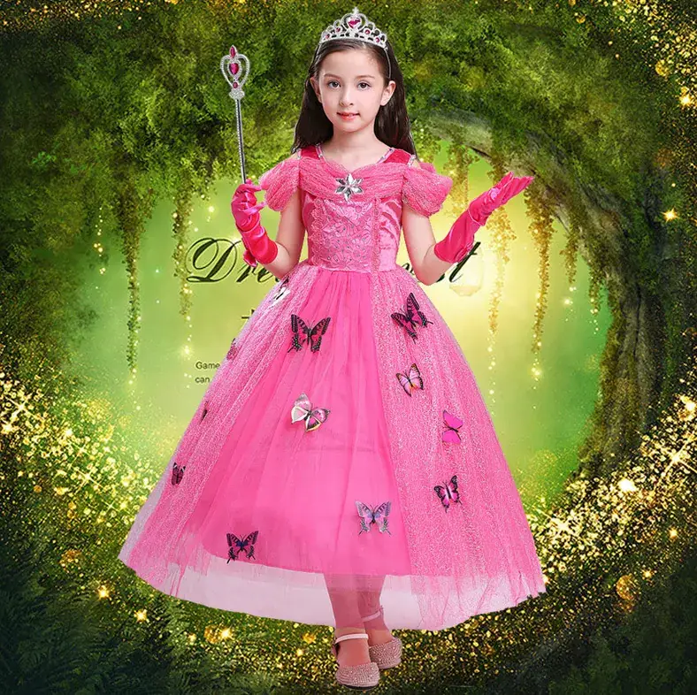 Children's Halloween Frozen Princess Dress Cinderella Dress Girls - Image 4