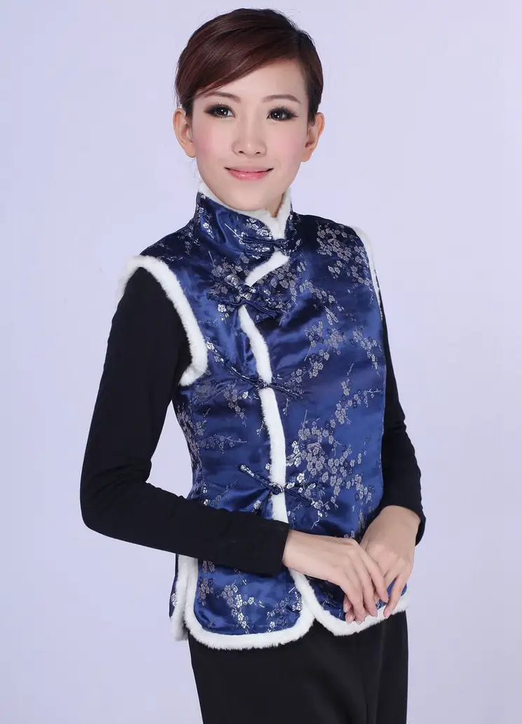 Women's Black Red Embroidered Waistcoat Vest for Festive Events — feature 20