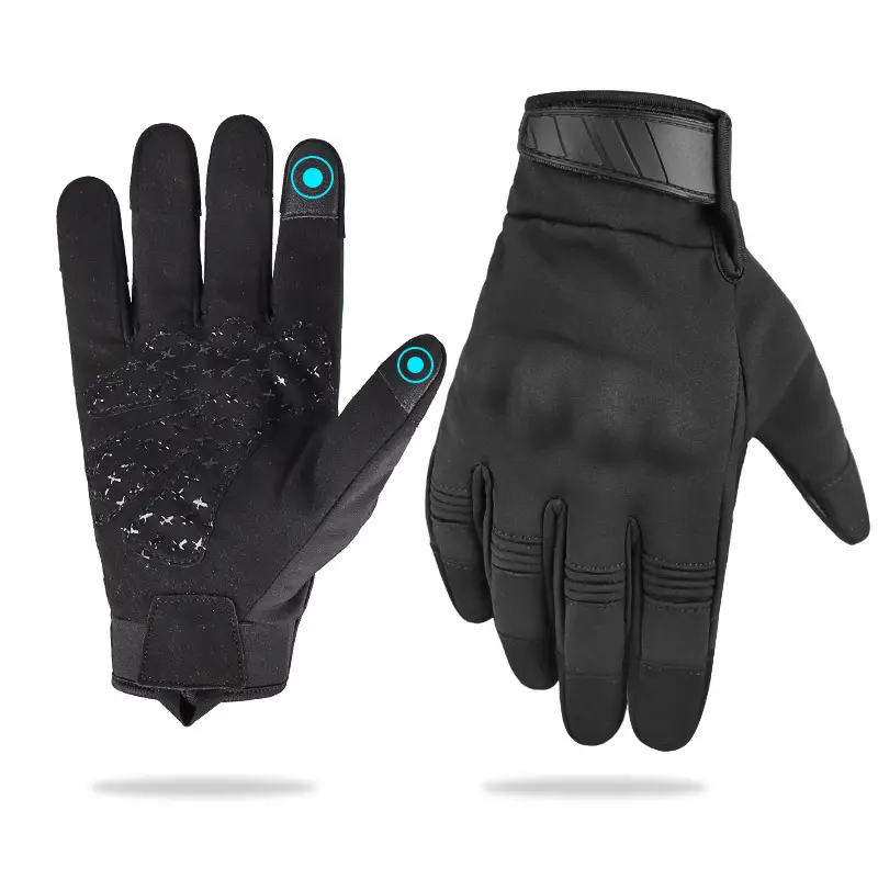 Tactical Touch Screen Motorcycle Gloves Tan Waterproof