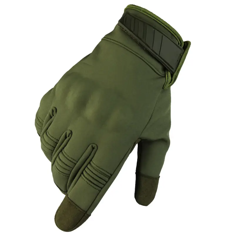 Tactical Touch Screen Motorcycle Gloves Tan Waterproof