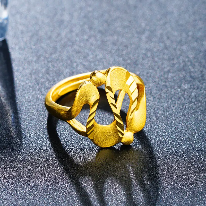 Wholesale Frosted Gold Plated Ring for Women - Image 9