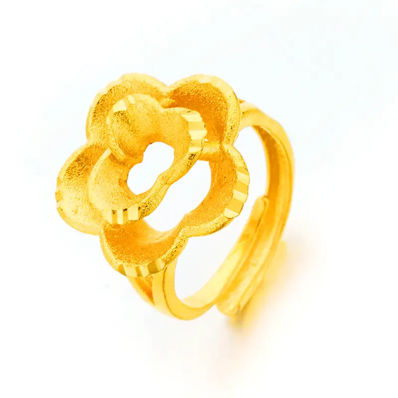 Wholesale Frosted Gold Plated Ring for Women - Image 11
