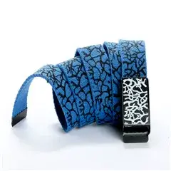 Black Graphic Canvas Belt for Men Women Wholesale — feature 3