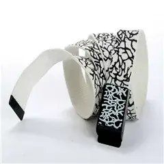 Black Graphic Canvas Belt for Men Women Wholesale — feature 4