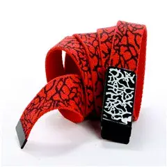 Black Graphic Canvas Belt for Men Women Wholesale — feature 6