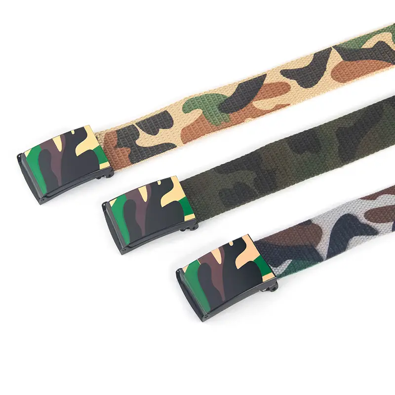 Camouflage Canvas Belt for Men Women Casual Street Dance Pants - Image 5
