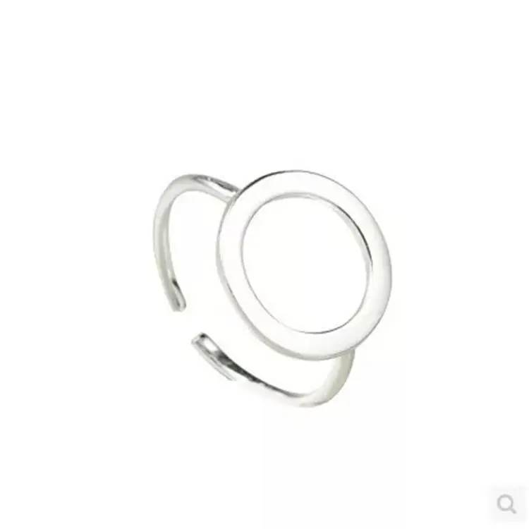 Yongyi Silver Ring Women's Casual Open Line Sterling - Image 5