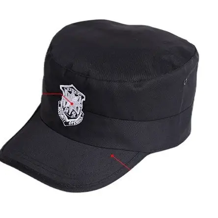 Black Security Training Cap for Men - Image 2